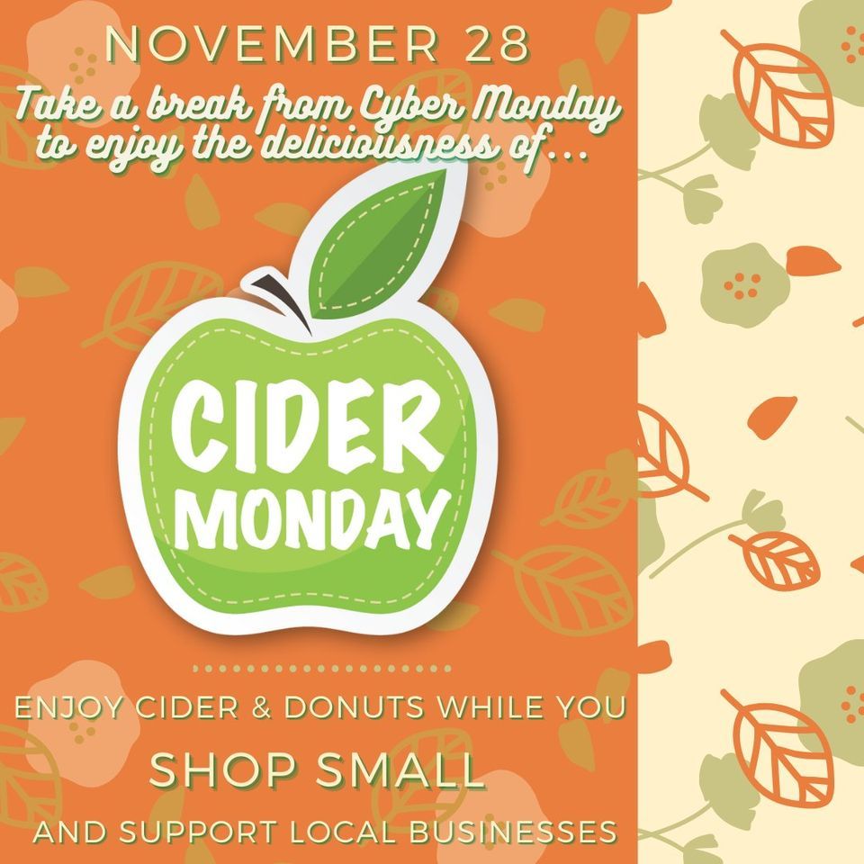 Cider Monday - Cider and Donuts!