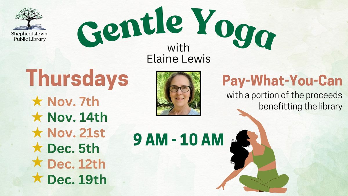 Adult Yoga with Elaine Lewis (Pay-What-You-Can)