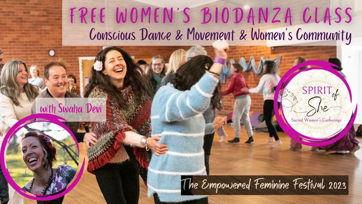 Free Women's Biodanza taster class