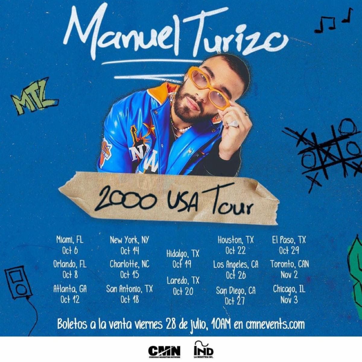Manuel Turizo Hidalgo Tickets
