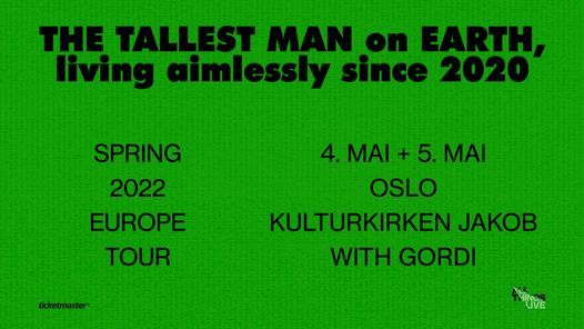 The Tallest Man on Earth x2 \/\/ Kulturkirken Jakob \/\/ Pres. av All Things Live