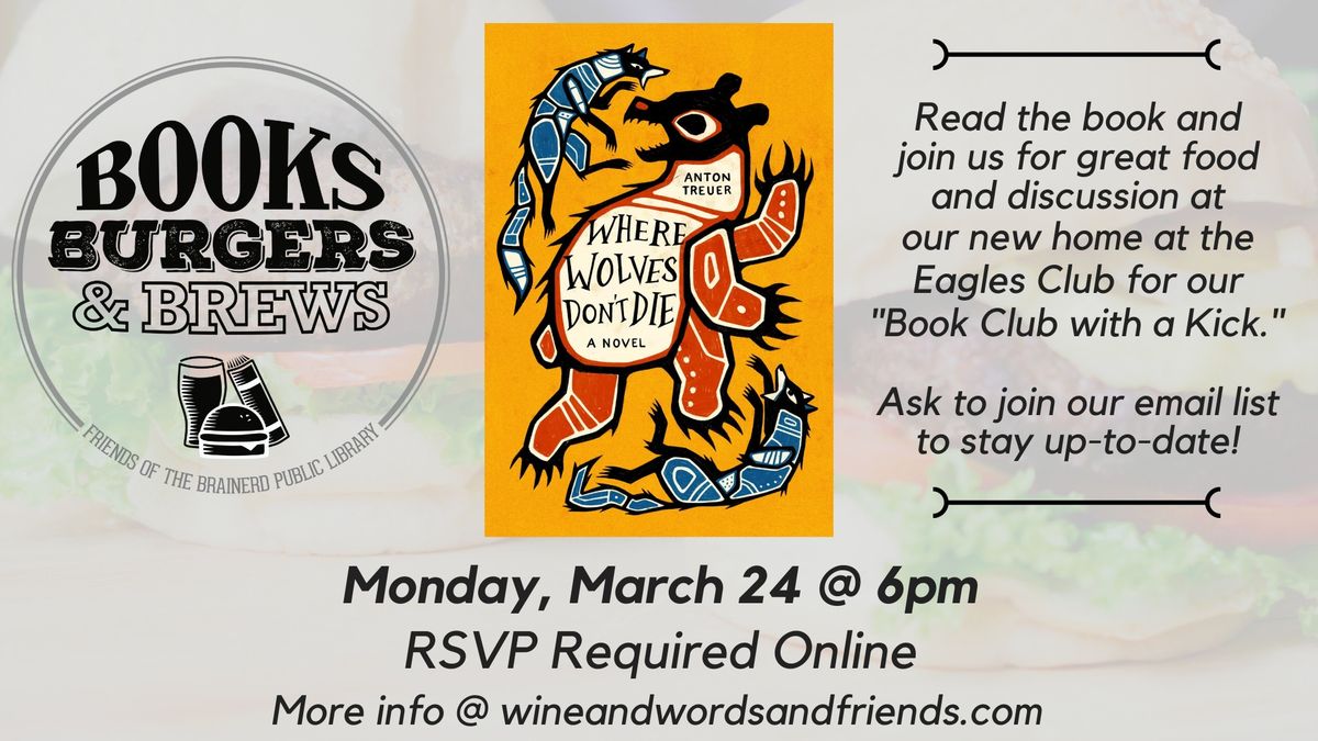 Books Burgers and Brews: Where Wolves Don't Die