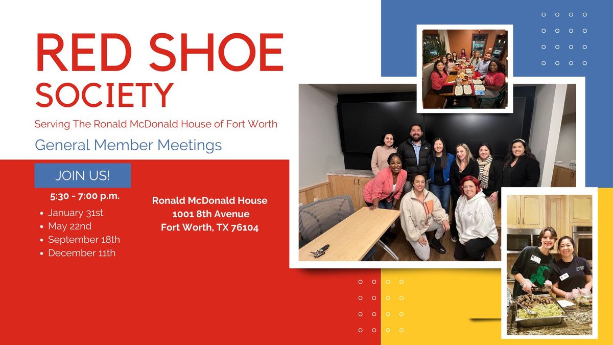 Red Shoe Society General Membership Meetings 