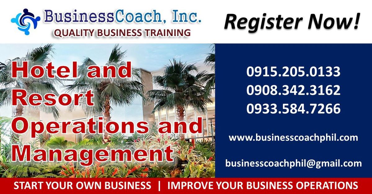 Hotel and Resort Operations and Management