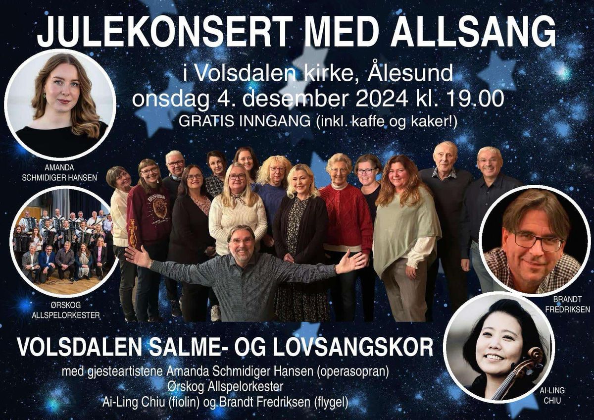 Julekonsert med allsang