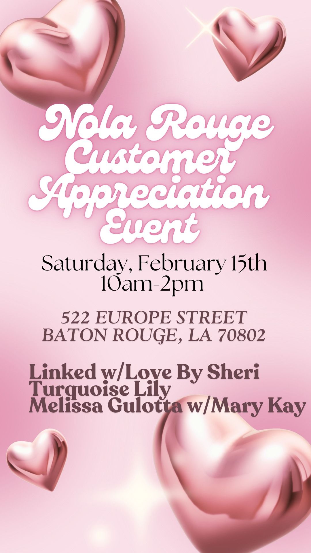 Nola Rouge Customer Appreciation Event