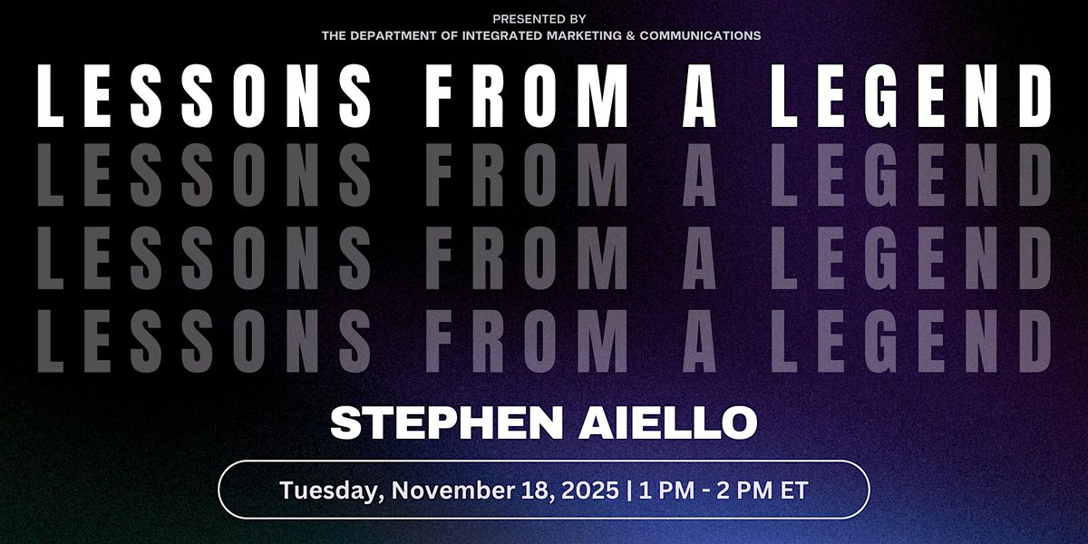 Lessons from a Legend with Stephen Aiello