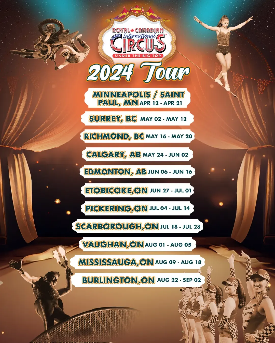 Royal Canadian International Circus at Dixie Outlet Mall