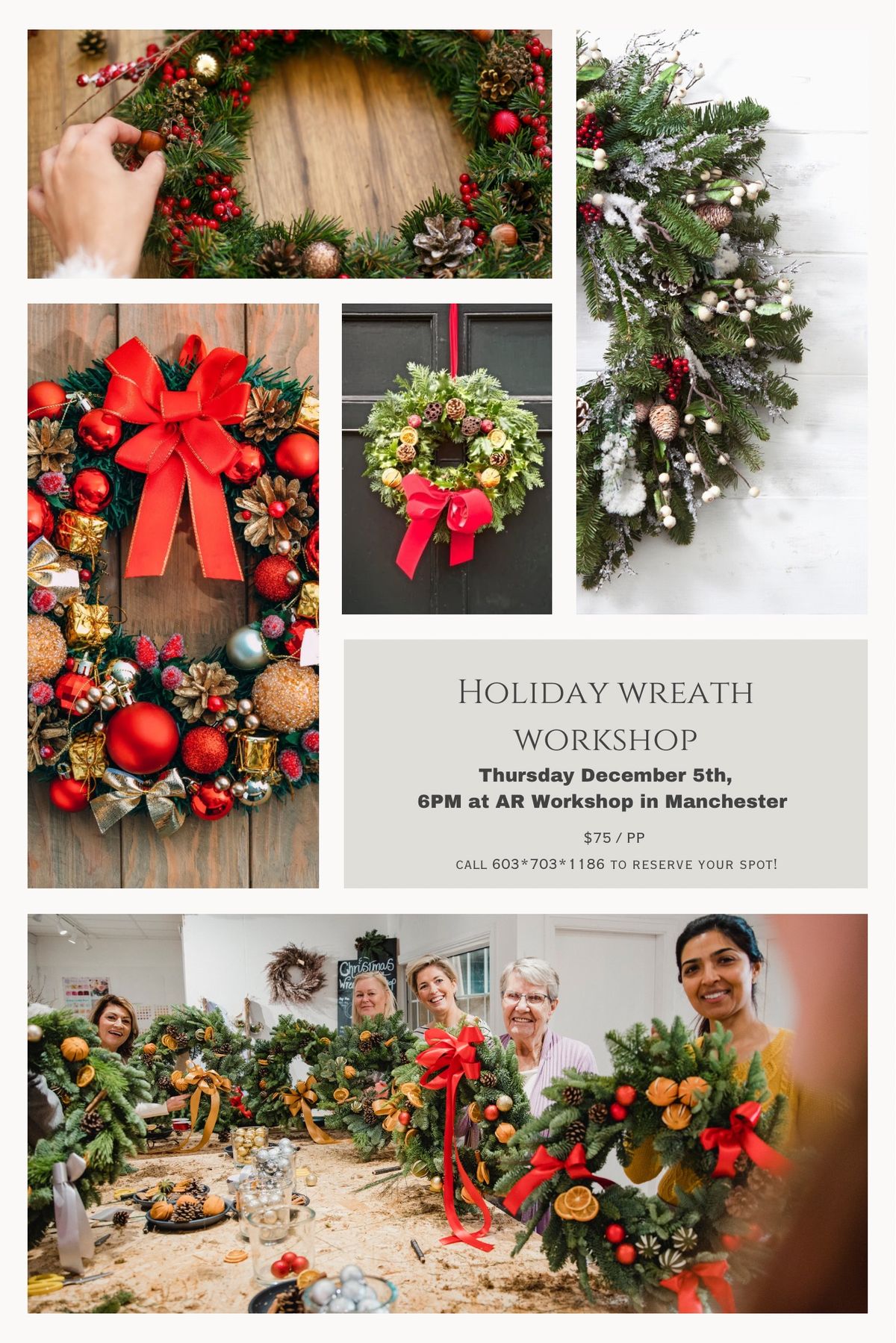 Holiday Wreath Workshop