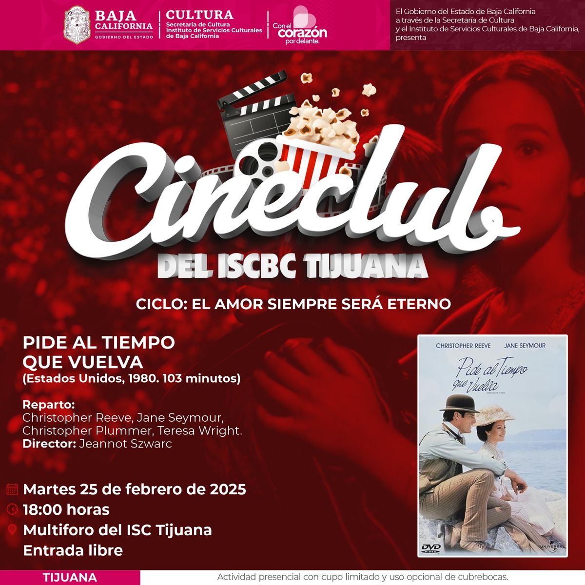 Cine Club del ISC "Pide al tiempo que vuelva"