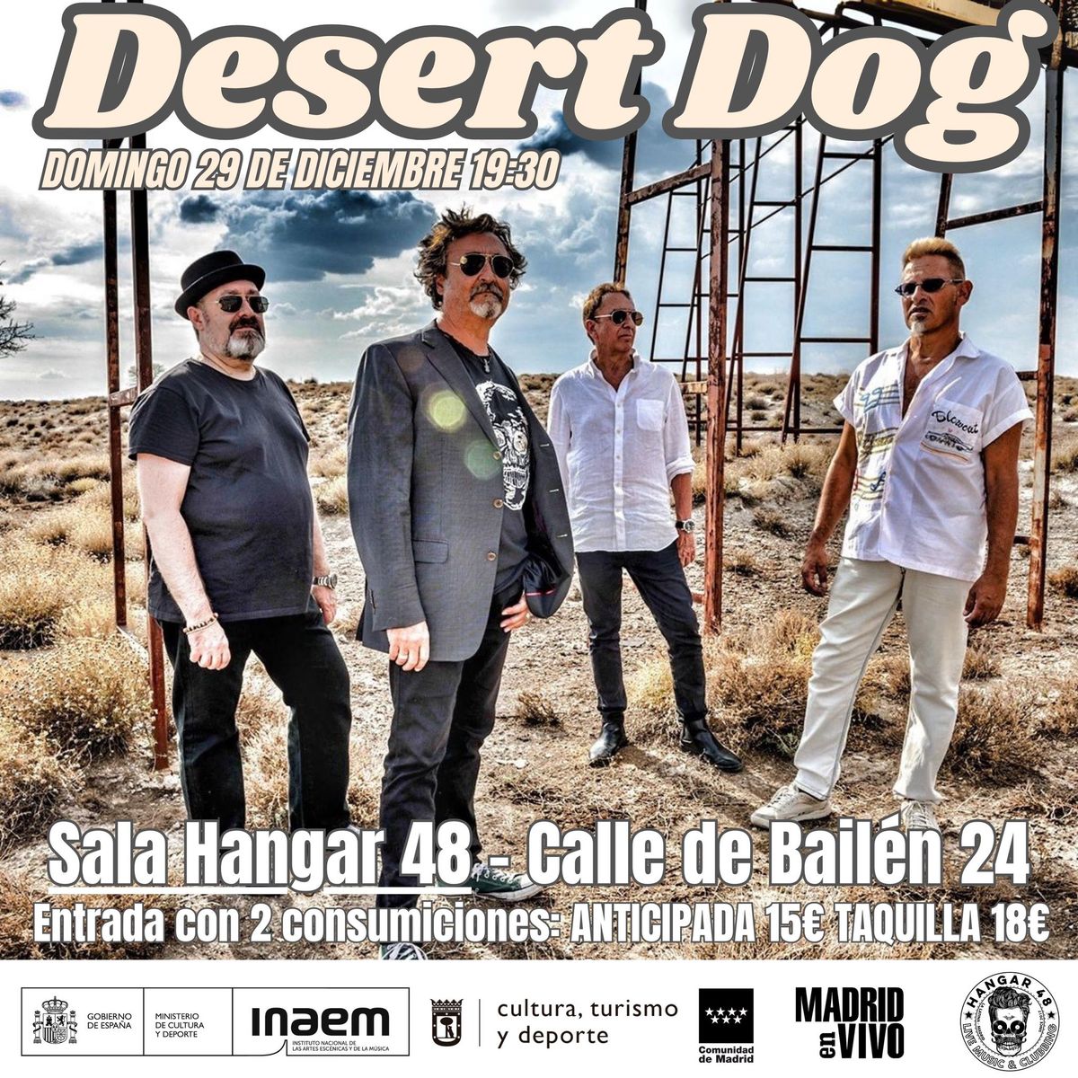 Desert Dog presentando su nuevo disco en Hangar 48