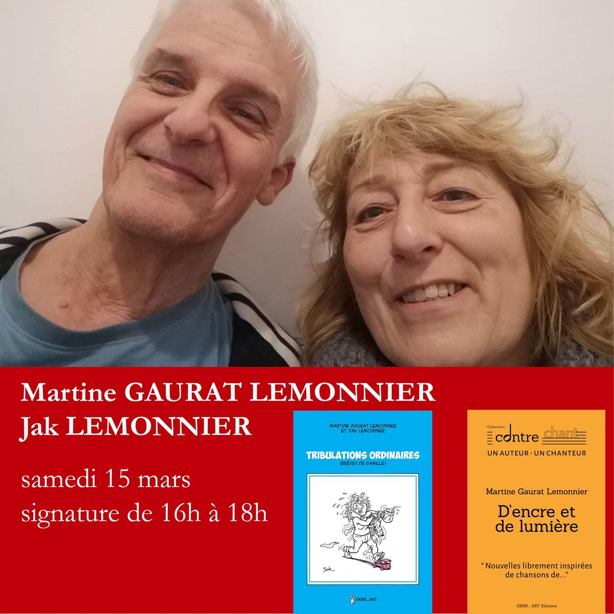 Signature Martine Gaurat-Lemonnier et Jak Lemonnier 