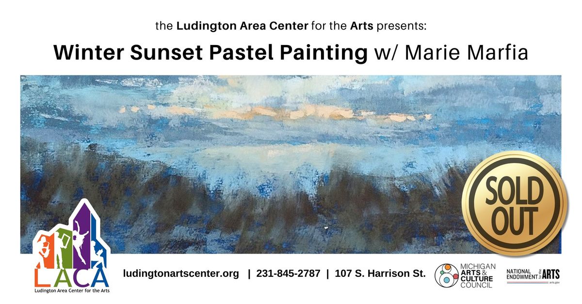 Winter Sunset Pastel Painting w\/ Marie Marfia 