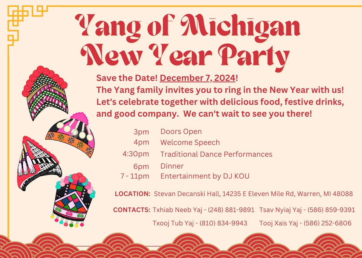 Yang of Michigan New Year Party