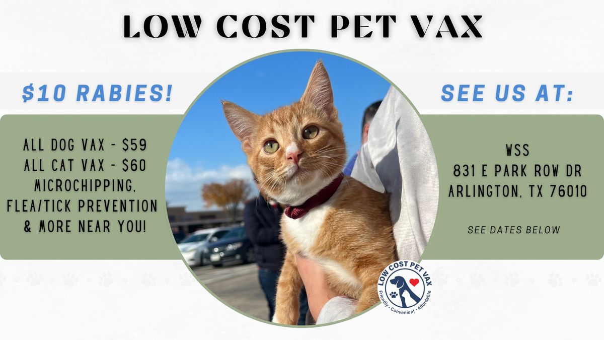 Arlington Low Cost Pet Shots (E Park Row Dr)