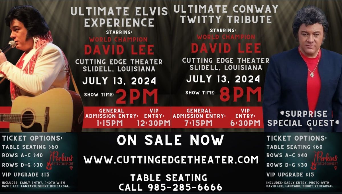 David Lee as Elvis at the Cutting Edge Theater