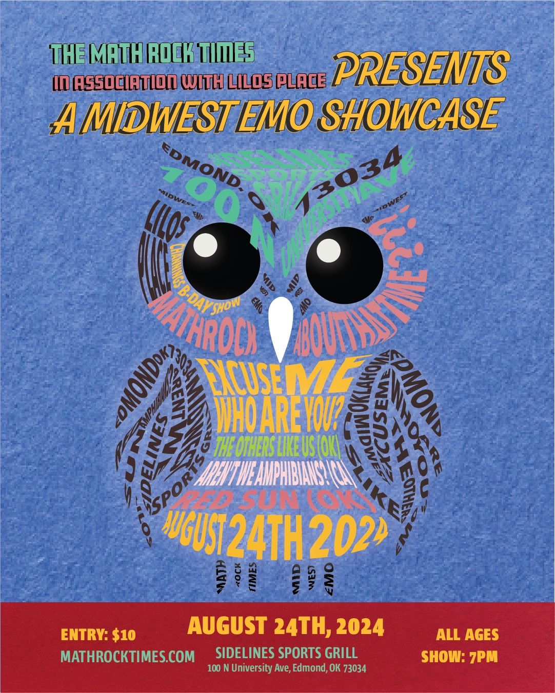 TMRX B-DAY MIDWEST EMO SHOWCASE feat: Excuse Me,Who Are You?-Aren't We Amphibians-The Others Like Us