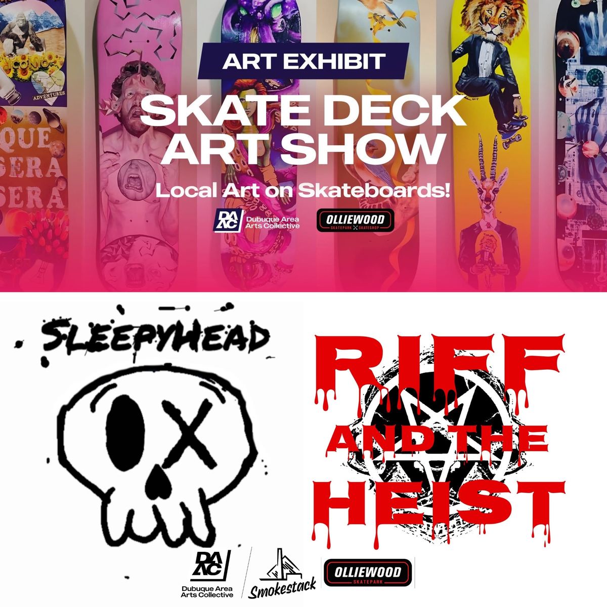 Skate Deck Art and Music Jam