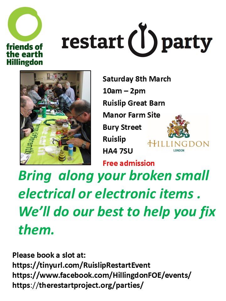 West London Repair\/Restart Party - Ruislip