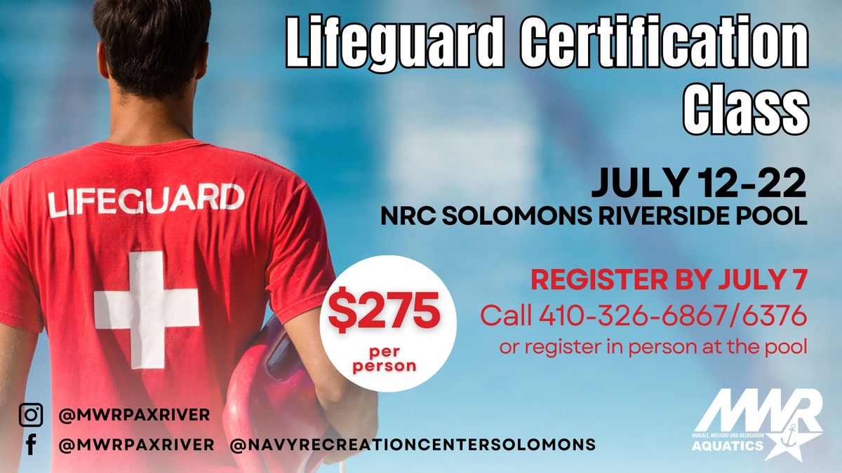 American Red Cross Lifeguard Certification Class