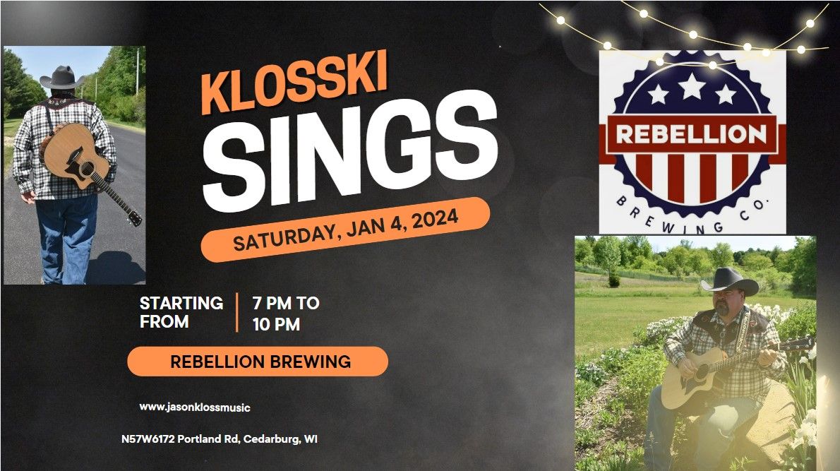 Klosski Sings at Rebellion Brewing