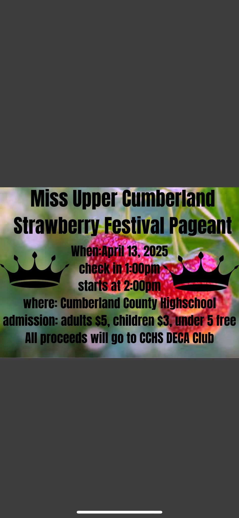 Miss Upper Cumberland Strawberry Festival Pageant