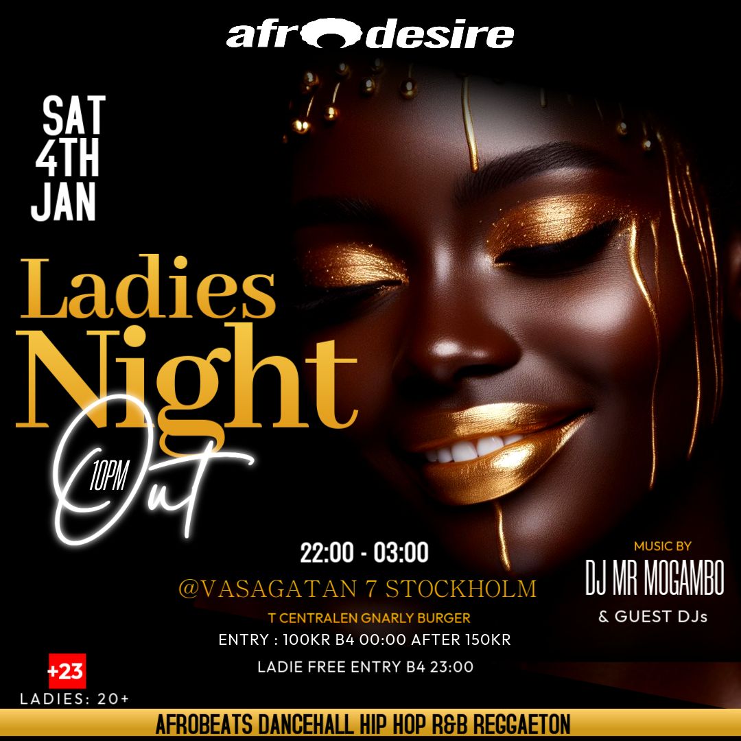 Ladies Night out Sat 4th Jan @Vasagatan 7 Stockholm