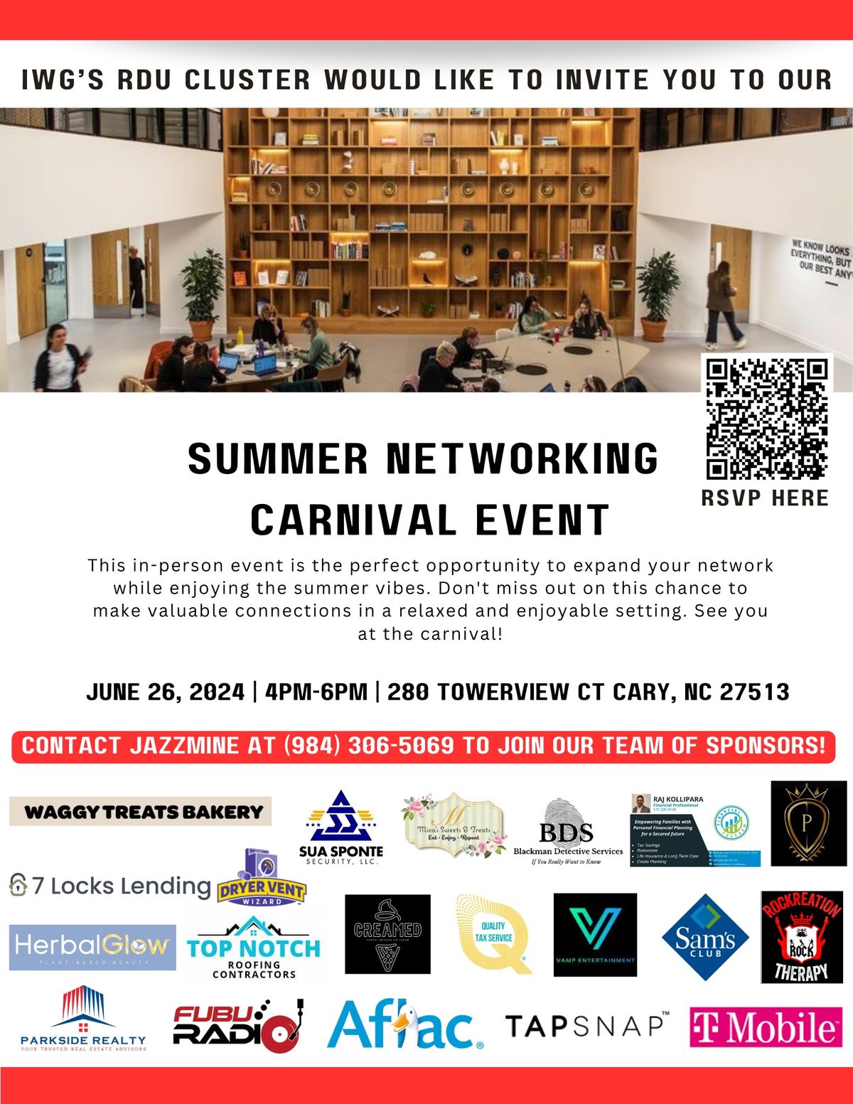 IWG\u2019s RDU Summer Networking Carnival Event