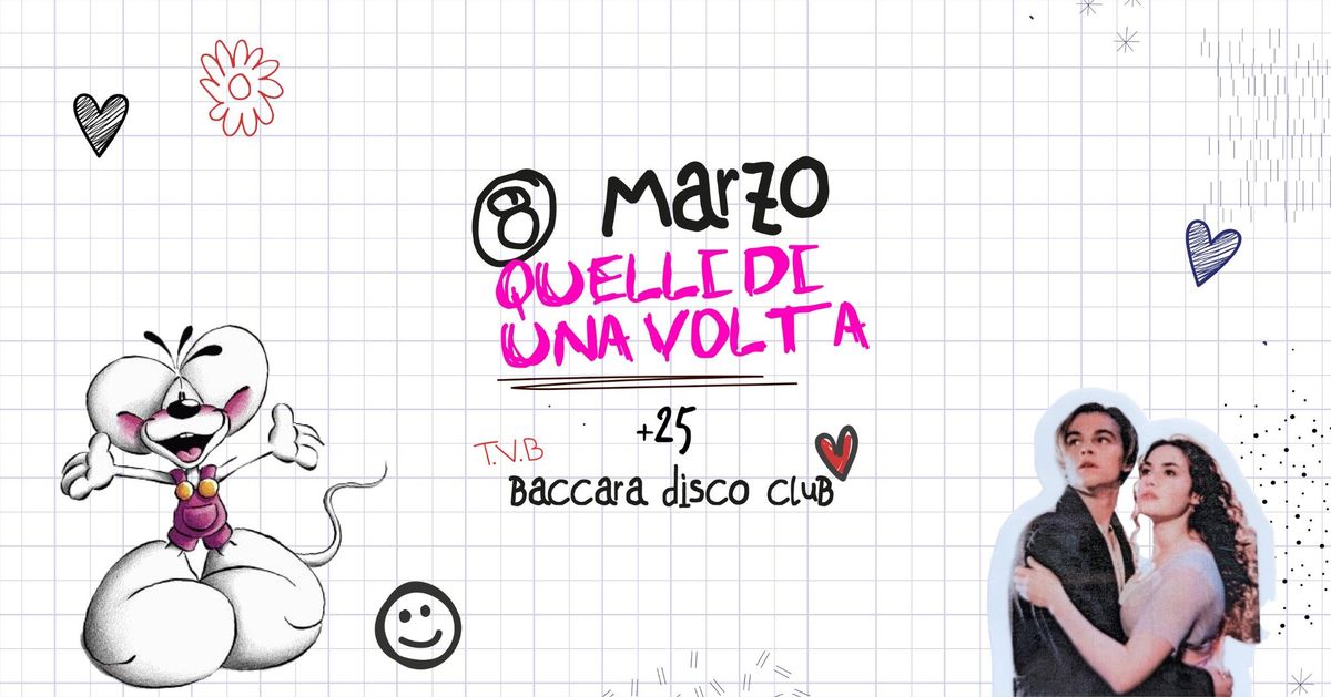 Sabato 8 Marzo torna l'appuntamento con Quelli Di Una Volta!