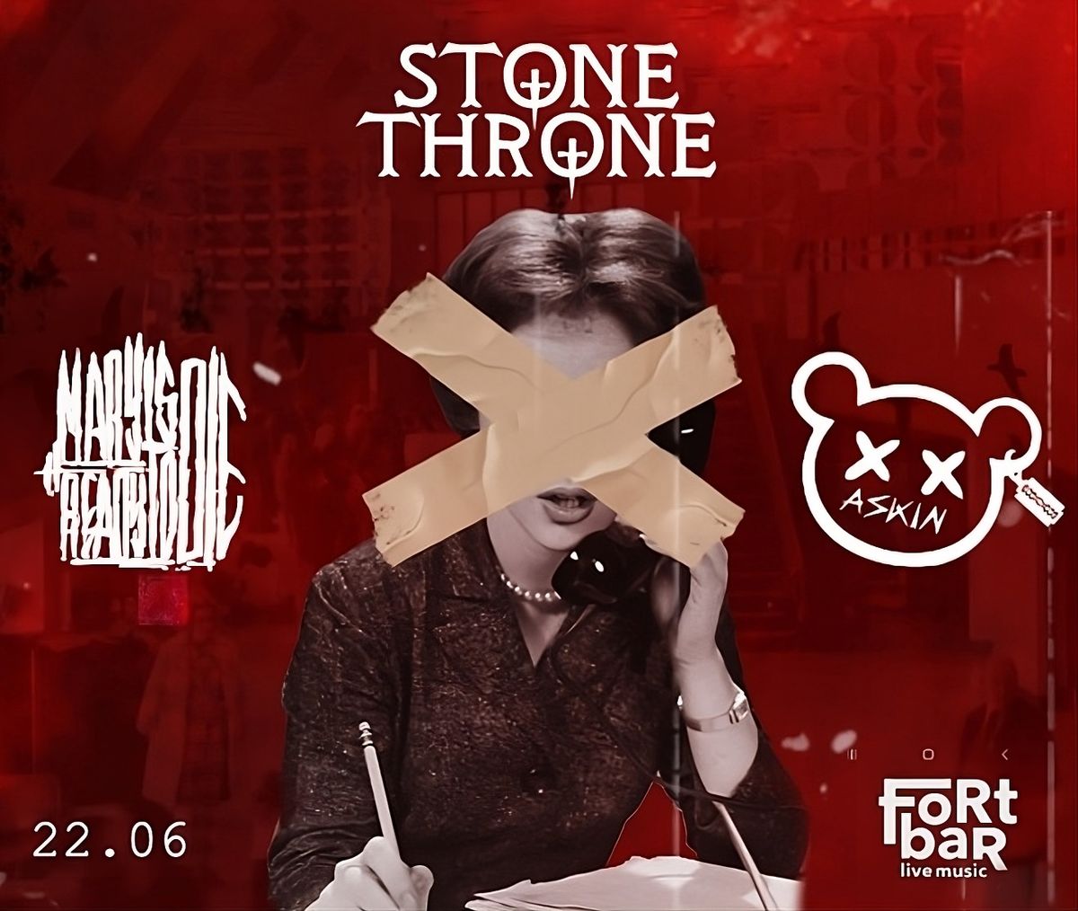 ASKIN(LV) x MARY IS READY TO DIE(LV) x STONE THRONE(EST) @Fort Bar