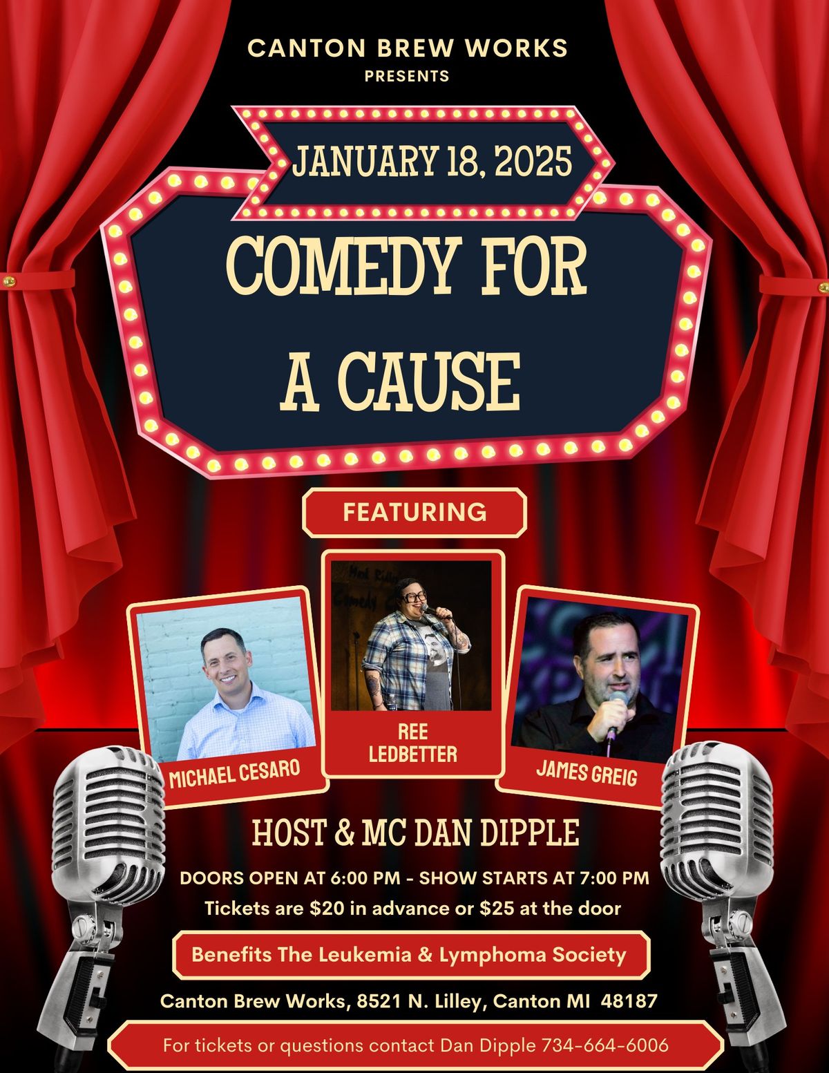 Comedy showcase to support The Leukemia & Lymphoma Society 