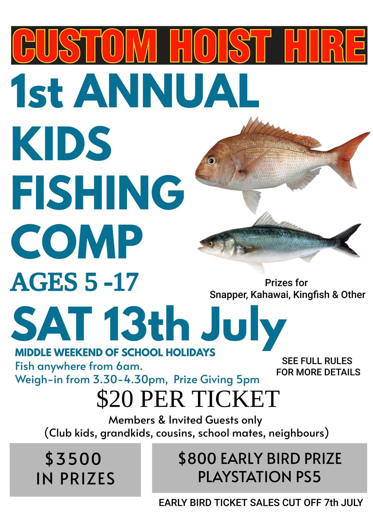 1st Annual Kids Fishing Comp 