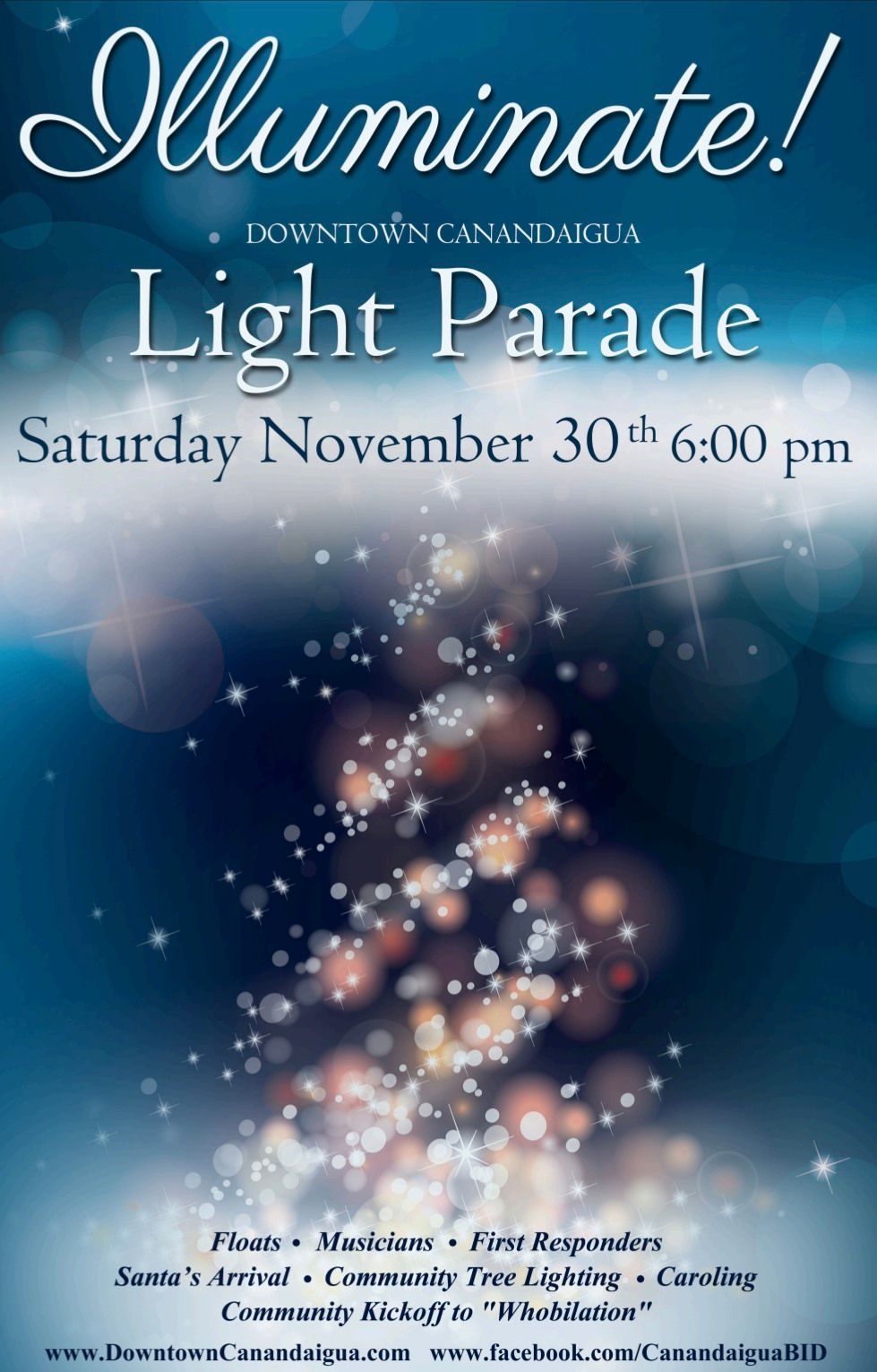 Downtown Canandaigua Illuminate Light Parade