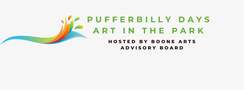 Pufferbilly Days Art In The Park hosted by Boone Arts Advisory Board 