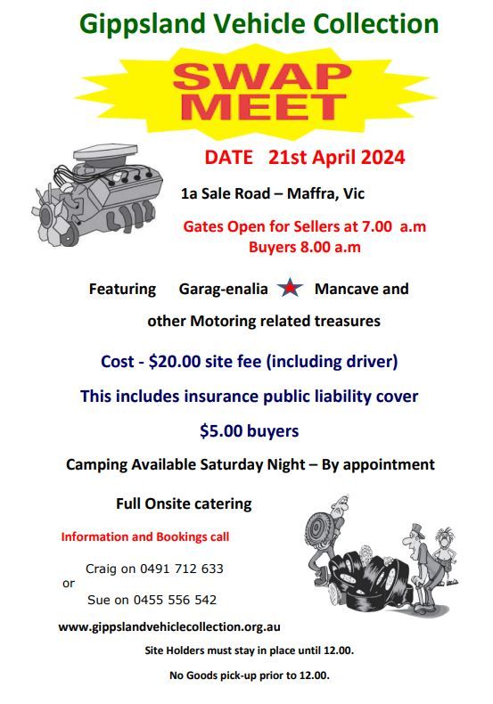 Gippsland Vehicle Collection 2024 Swap Meet