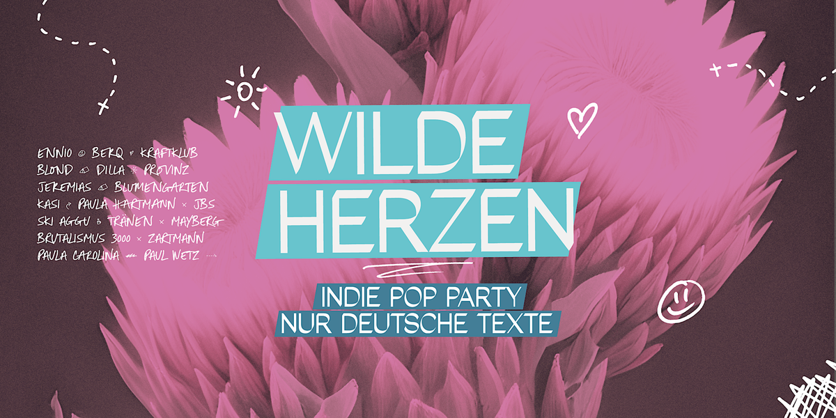Wilde Herzen \u2022 Die Indie Pop Party mit deutschen Texten \u2022 Ampere M\u00fcnchen