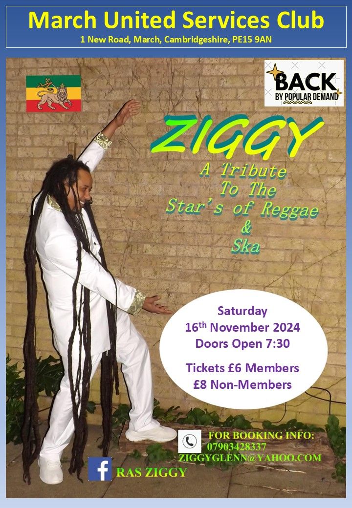 Ziggy - Tribute to Bob Marley and other stars or Reggae & Ska