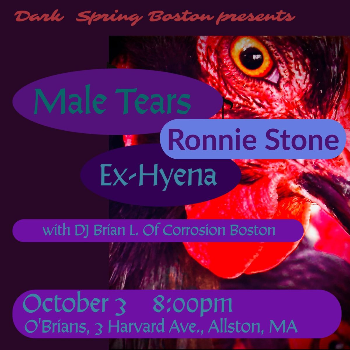 Male Tears \/ Ronnie Stone \/ Ex-Hyena \/ DJ Brian L. 