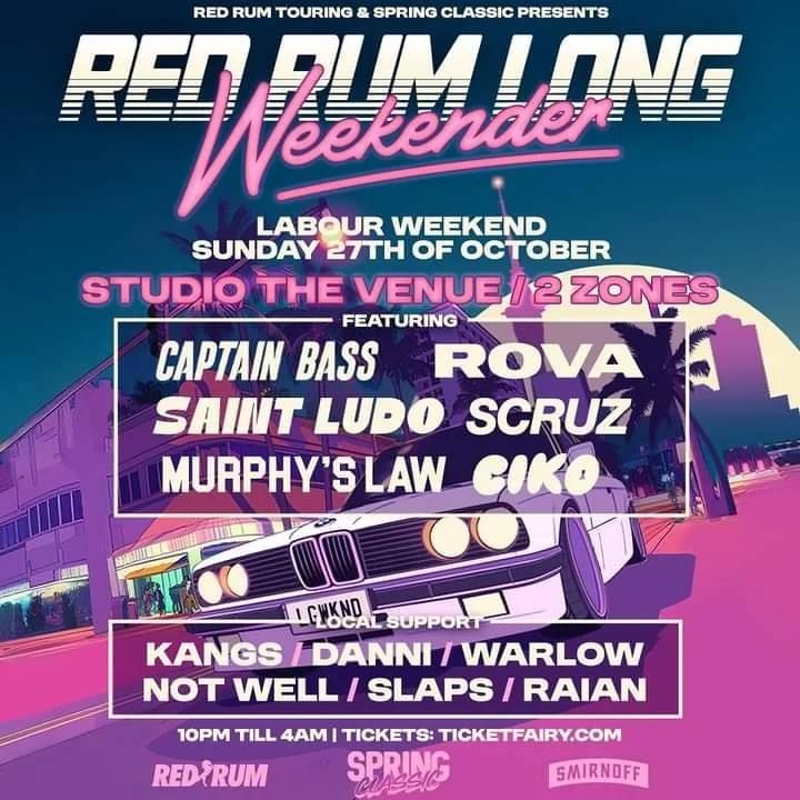 RED Rum Touring Presents RED WedonuaNG Labour Weekend