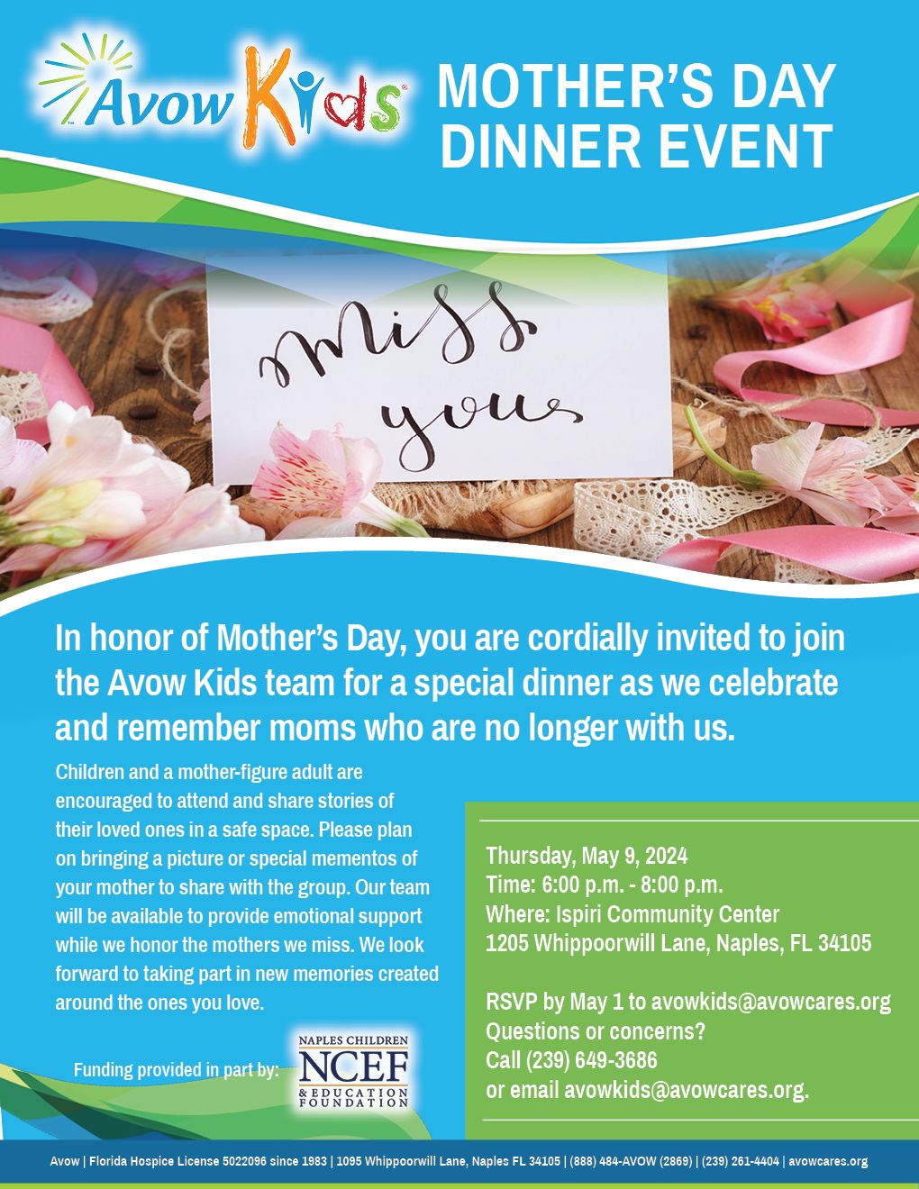 AVOW KIDS MOTHER\u2019S DAY DINNER EVENT