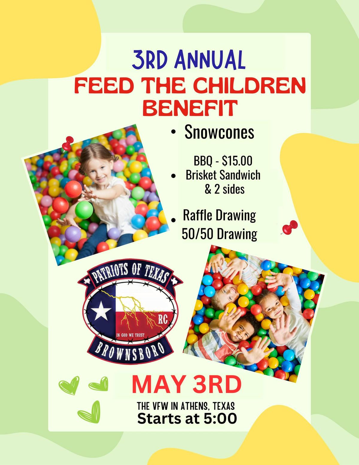 3rd annual FEED THE CHILDREN BENEFIT