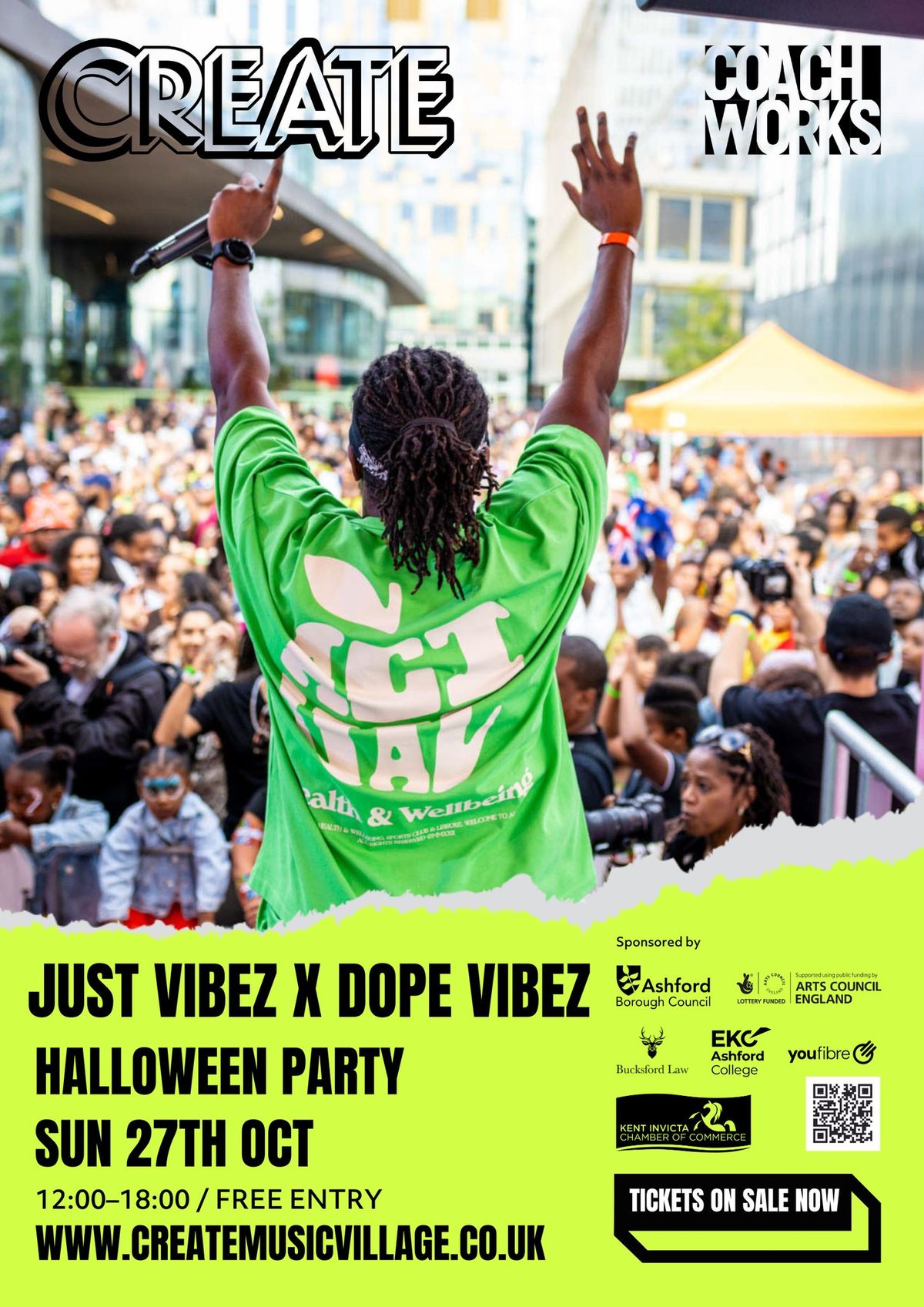 Dope Vibez Halloween Party FREE EVENT  (Just Vibez x Create @ Coachworks)