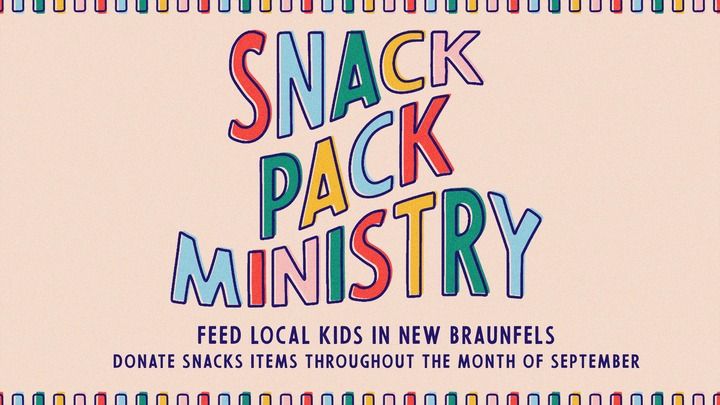 September ForNB - SnackPack Ministry