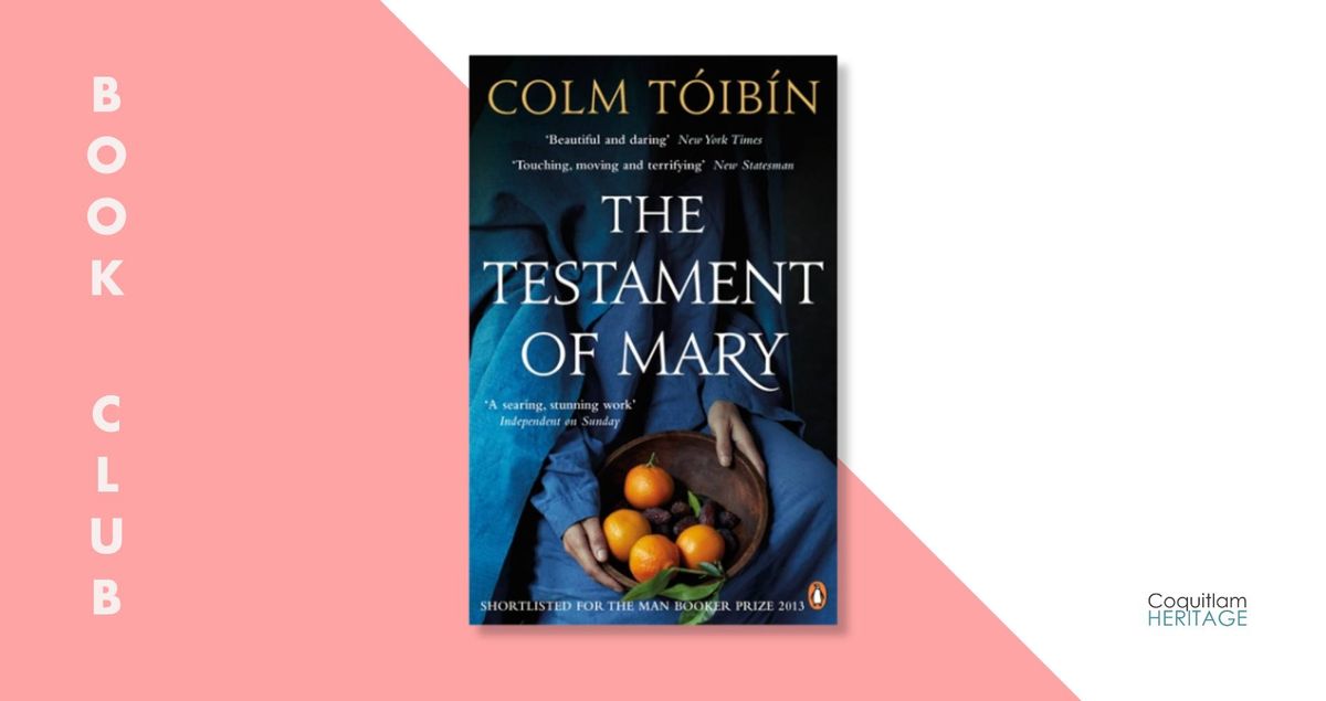 October Book Club: The Testament of Mary by Colm T\u00f3ib\u00edn