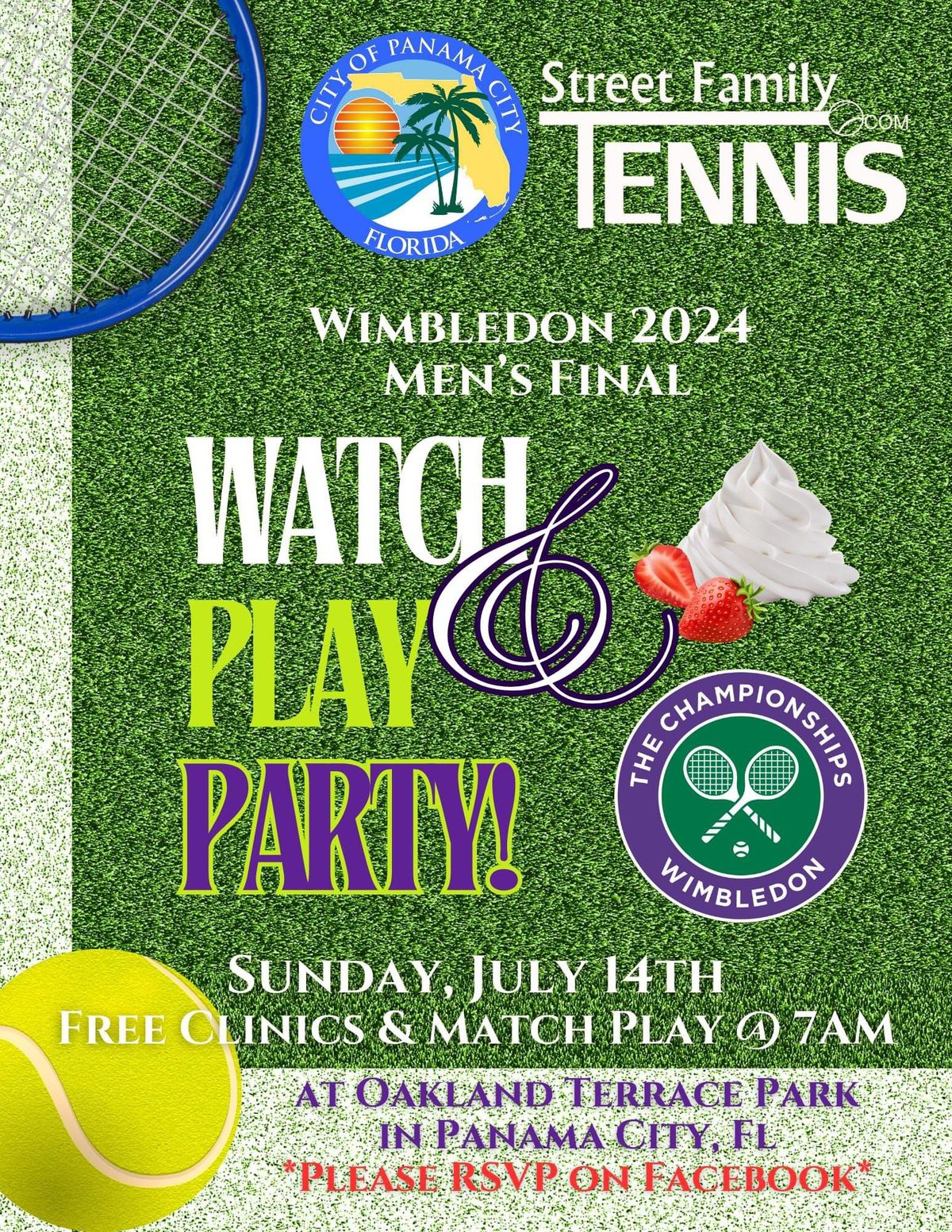 Wimbledon 2024 Watch & Play Party!