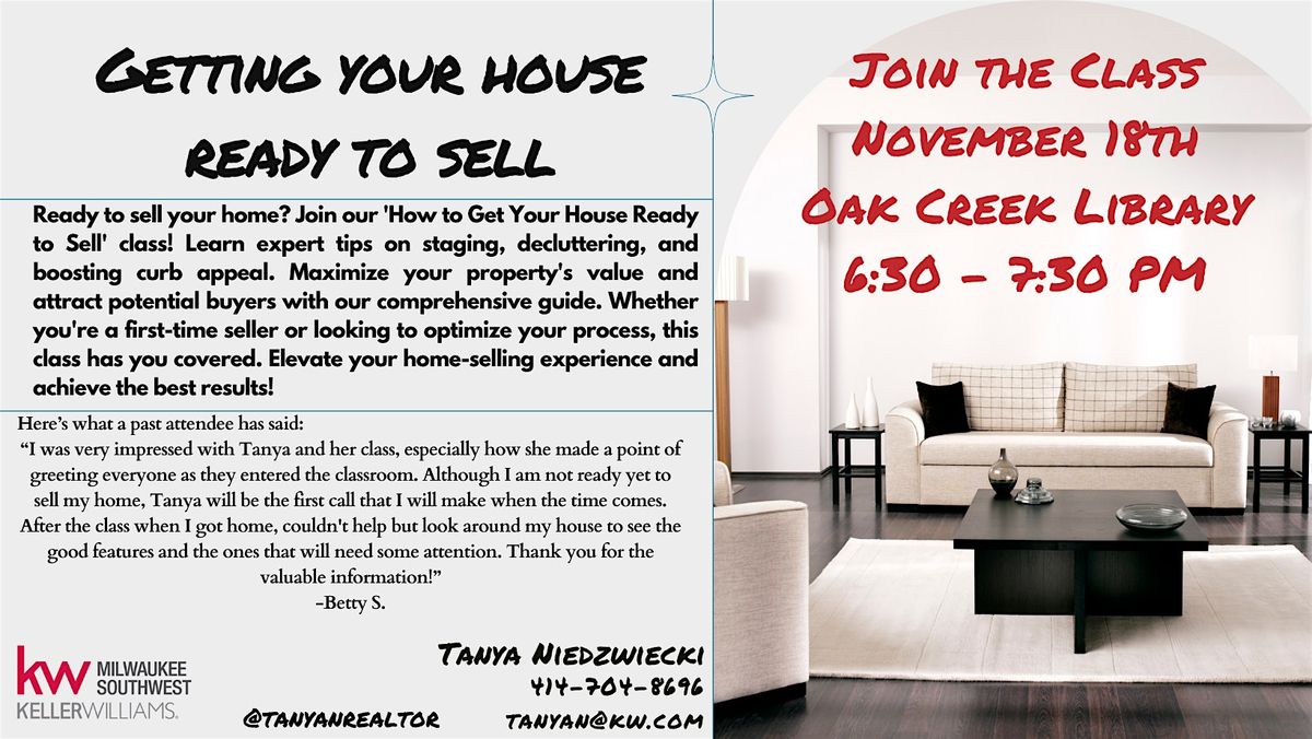 Getting Your Home Ready to Sell