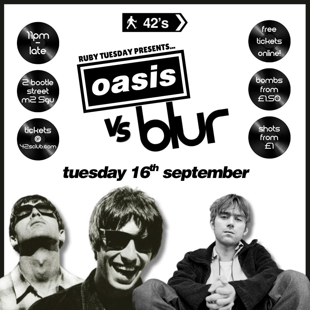Ruby Tuesday - Oasis v Blur Special