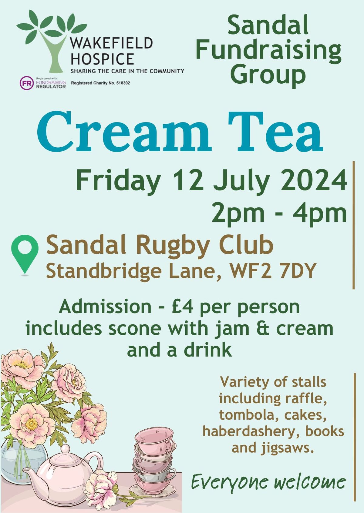 Sandal Fundraising Group Cream Tea