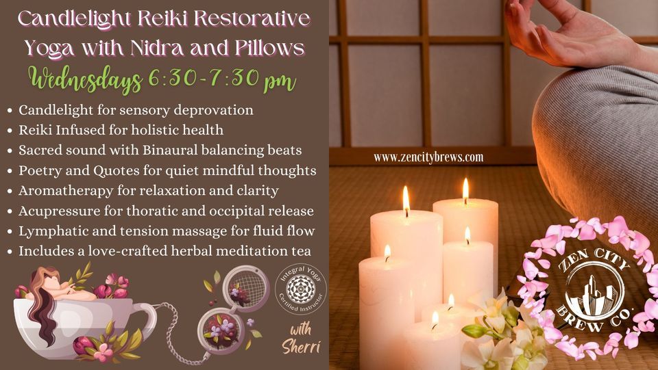 Candlelight Reiki Restorative Yoga