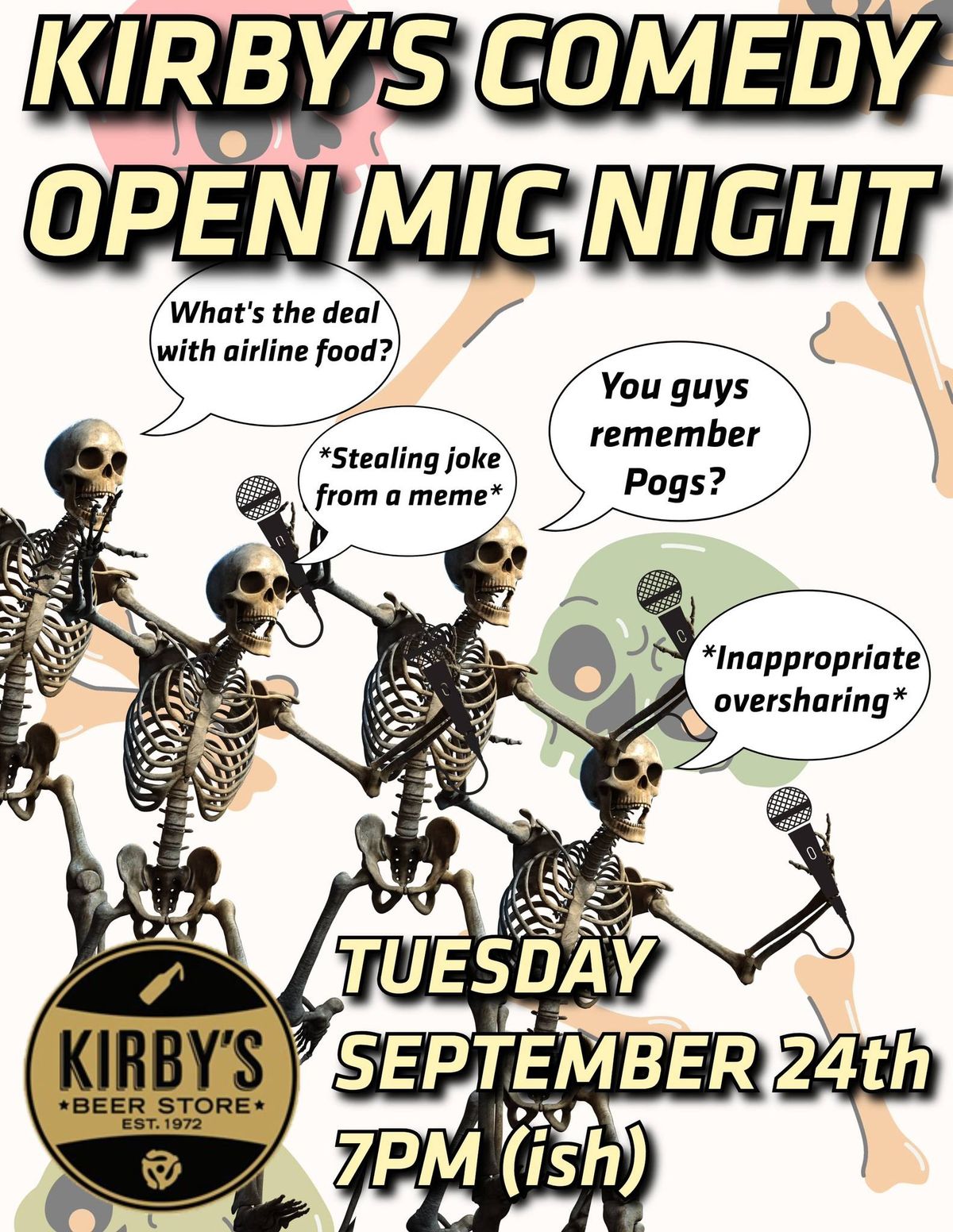 Kirby\u2019s Comedy Open Mic!!